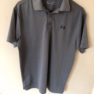 Under Armour Heatgeear golf polo shirt gray m